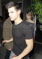 Taylor Swift And Taylor Lautner Share a Hug