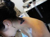 Vanessa Hudgens Gets a Tattoo