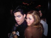 Adam Lambert Meets Miley Cyrus
