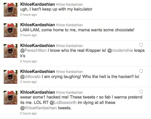 kim kardashian twitter page. #khloe kardashian
