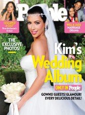 Stunning Bride Kim Kardashian Covers People Magazine
