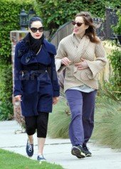 EXCLUSIVE!!! Dita Von Teese Bundles Up For The LA Freeze