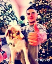 Zac Efron Shows Off Dog, “Puppy.”