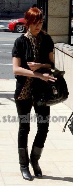 Ashlee Simpson exits the doctors office looking PUFFY, sickly, and depressed!