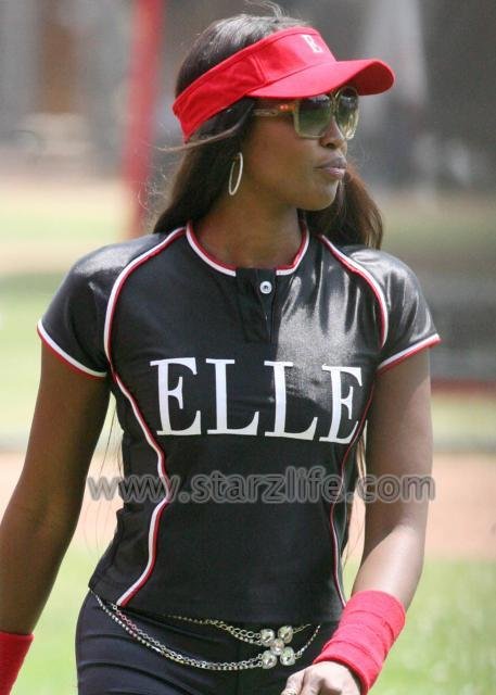 Naomi Campbell on the set of Ugly Betty