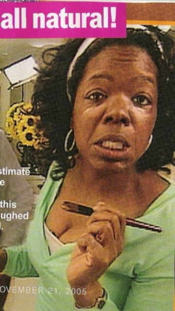 Oprah Afraid of Sarah Palin. oprah20no20makeup21 1 Celebs Photo Oprah Afraid of Sarah Palin.