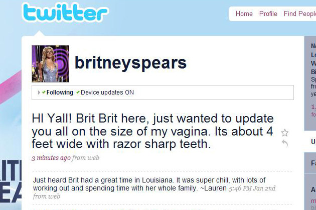 Internet Prankster Gets Britts Twitter. bstwitter Celebs Photo Internet Prankster Gets Britts Twitter.