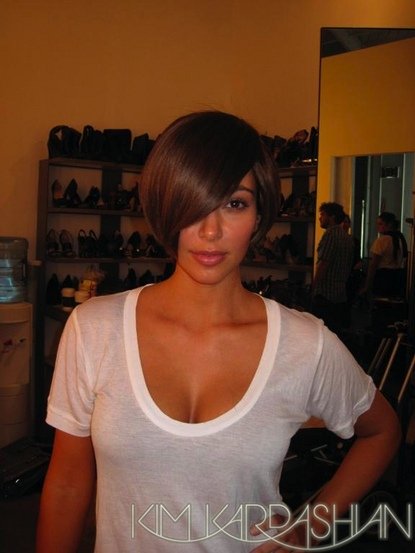 kim kardashian haircut. Kim Kardashian Chopped.