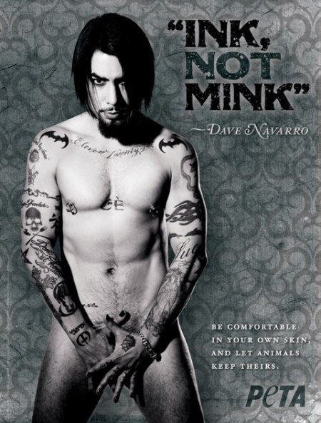 Petas Latest Anti Fur Ad, With Dave Navarro navarropeta Celebs Photo Petas Latest Anti Fur Ad, With Dave Navarro