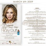 Hilary Duff Meet & Eat for $75.