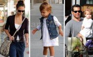 Jessica Alba: STARZLIFE PICS: Jessica Alba and Cash Warren and Honor and Containers